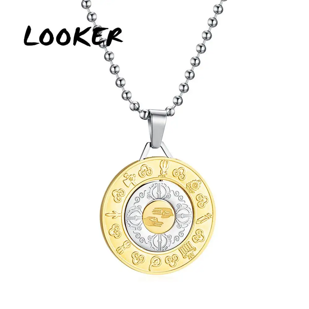 Gossip Necklace Lucky Round Pendant 