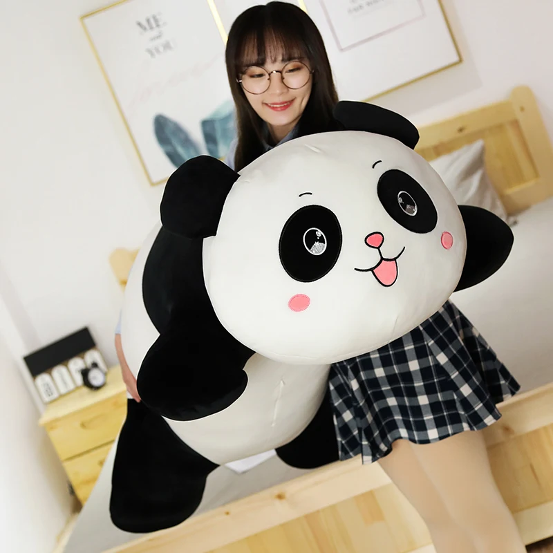 

Hot 1PC 35/55/80CM Panda Plush Toys Cute Baby Big Giant Panda Plush Stuffed Animal Doll Animals Toy Pillow Girls Christmas Gifts