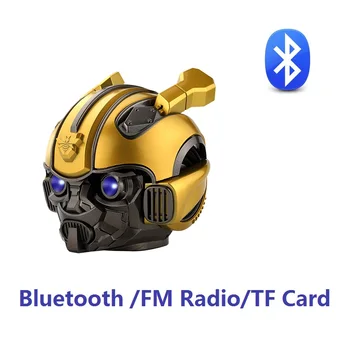 

2019 Bumblebee Bluetooth Speaker mini Wireless Bass speakers Subwoofer Stereo LED Light Flashing Support FM Radio USB Mp3 TF