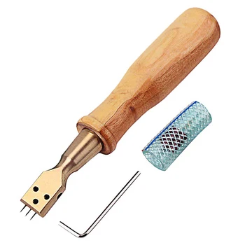 

Piano Tuner Tool Bent Head Piano Hammer 3 Needle Voicing Tool with Hardwood Handle and Wrench and Pipe