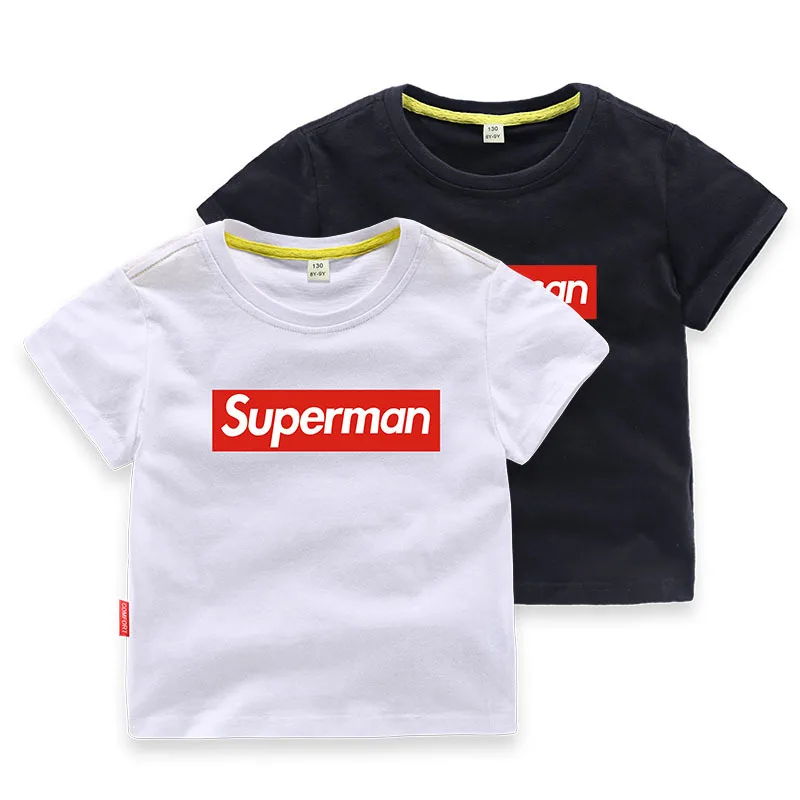 

2018 Korean-style Childrenswear Lettered Children Summer Short Sleeve T-shirt Childrenswear Network 01