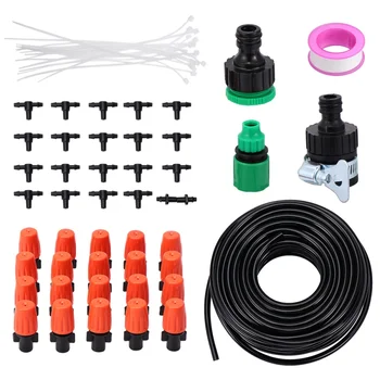 

20m Long Irrigation Suit Automatic Drip Irrigation Set DIY Garden Irrigation Watering Kit Atomizing Watering Hose Kit