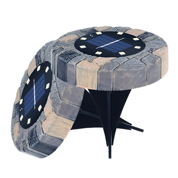 

HOT 80LED Garden Solar Light Outdoor Waterproof Led Solar Powered in Ground Light Disk Panel Pathway Lawn Lamps Buried Light