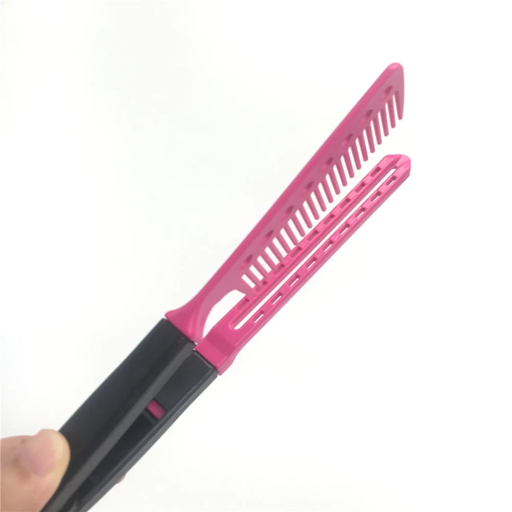 Женская модная Складная расческа для волос V тип выпрямитель Расческа DIY салон