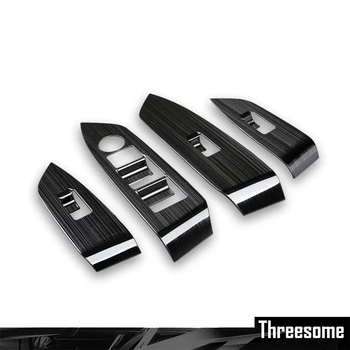 

For Mazda CX-5 CX5 Inner Door Armrest Car Window Switch Adjust Elevator Panel Trim Cover Accessories 4pcs LHD