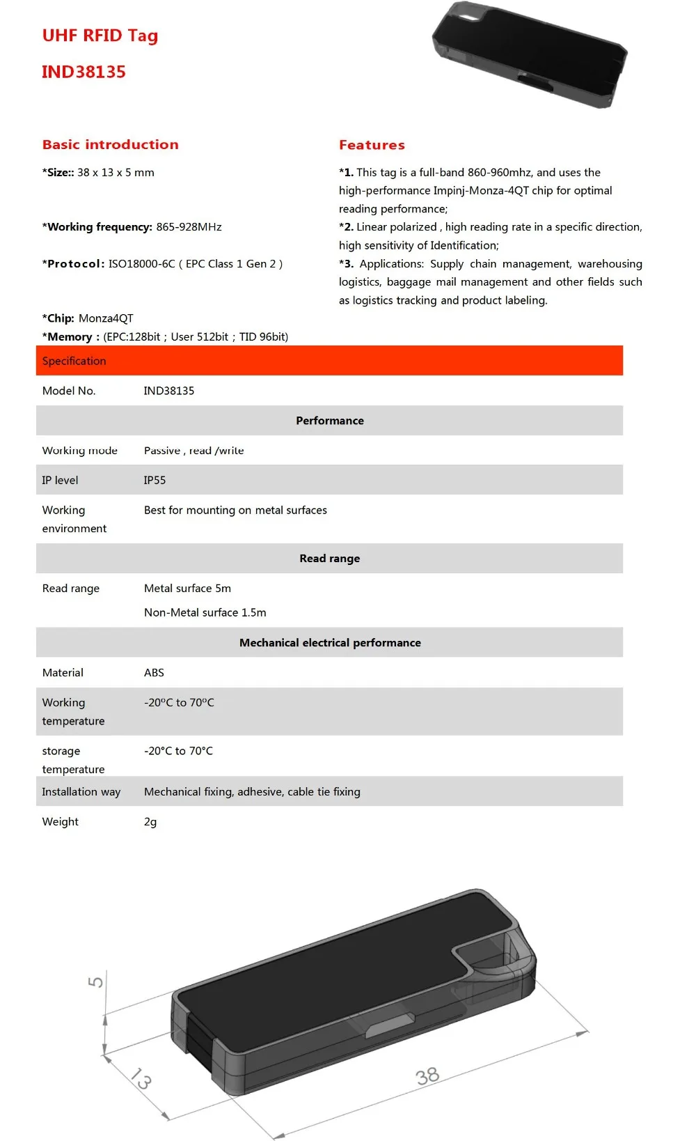 ivt38135 invelion steelwave micro 2 rfid tag