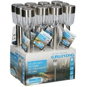 

LED Solar Garden Light with Pin LED Display 12 pieces