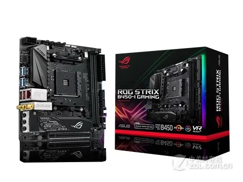 Материнская плата для нового ASUS ROG STRIX B450 I GAMING Socket AM4 DDR4 32 Гб USB2.0 USB3.1 M.2 настольная