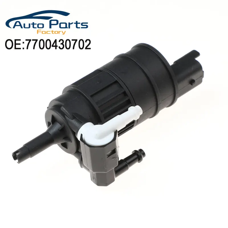 New Twin Outlet Windscreen Washer Pump For Renault Clio Espace Kangoo Laguna Megane Scenic 1998 2014 7700430702