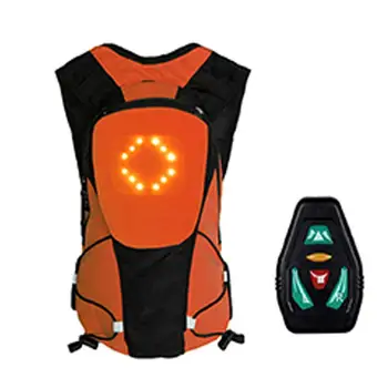 

GloryStar Sports Backpack Cycling Backpack LED Warning Light Safety Rear Signal USB Wireless Bicycle Bags nylon