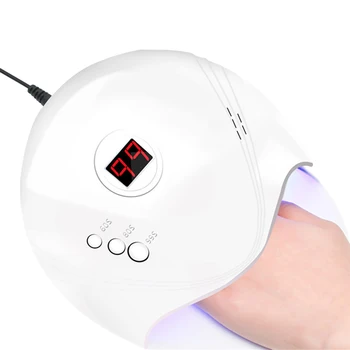

Portable 24W LED UV Nail Lamp with LCD Screen 3 Timers Smart USB Charging Dryer for Manicure All Gels Nail Polish Cruing Lamp