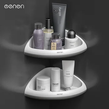 

Creative Toilet Tripod Bathroom Kitchen Perforated Storage Rack Strong Viscose Traceless Plastic Storage Rack