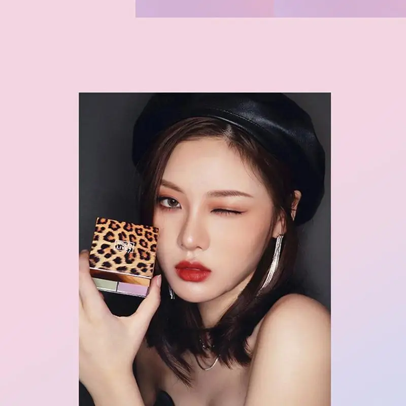 HOLD LIVE Leopard Текстура костюм из трех частей тусклый томатный молочный губная помада пудра Макияж масло лед контроль губ глазурь H4Z6