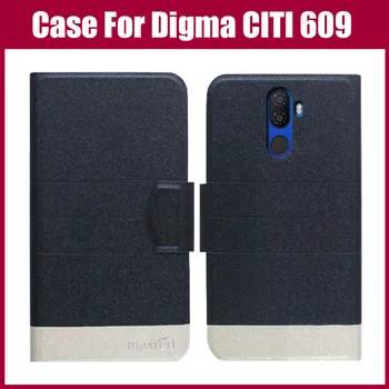 

Hot Sale! Digma CITI 609 Case 5 Colors Flip Ultra-thin Fashion Leather Phone Protective Cover For Digma CITI 609 Case