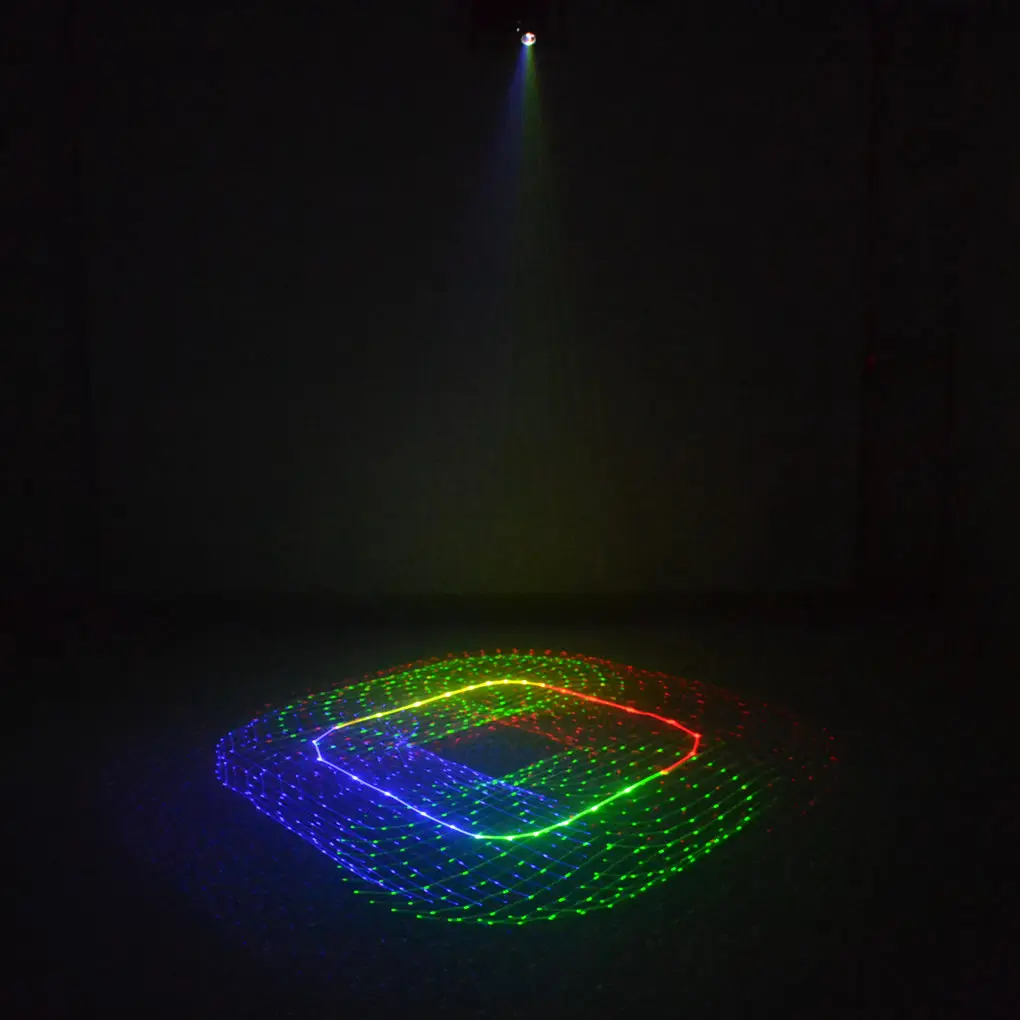 Красочный лазер AUCD 0 5 Вт RGB в 1 сканер анимации 2D 3D калейдоскоп луч DMX диско
