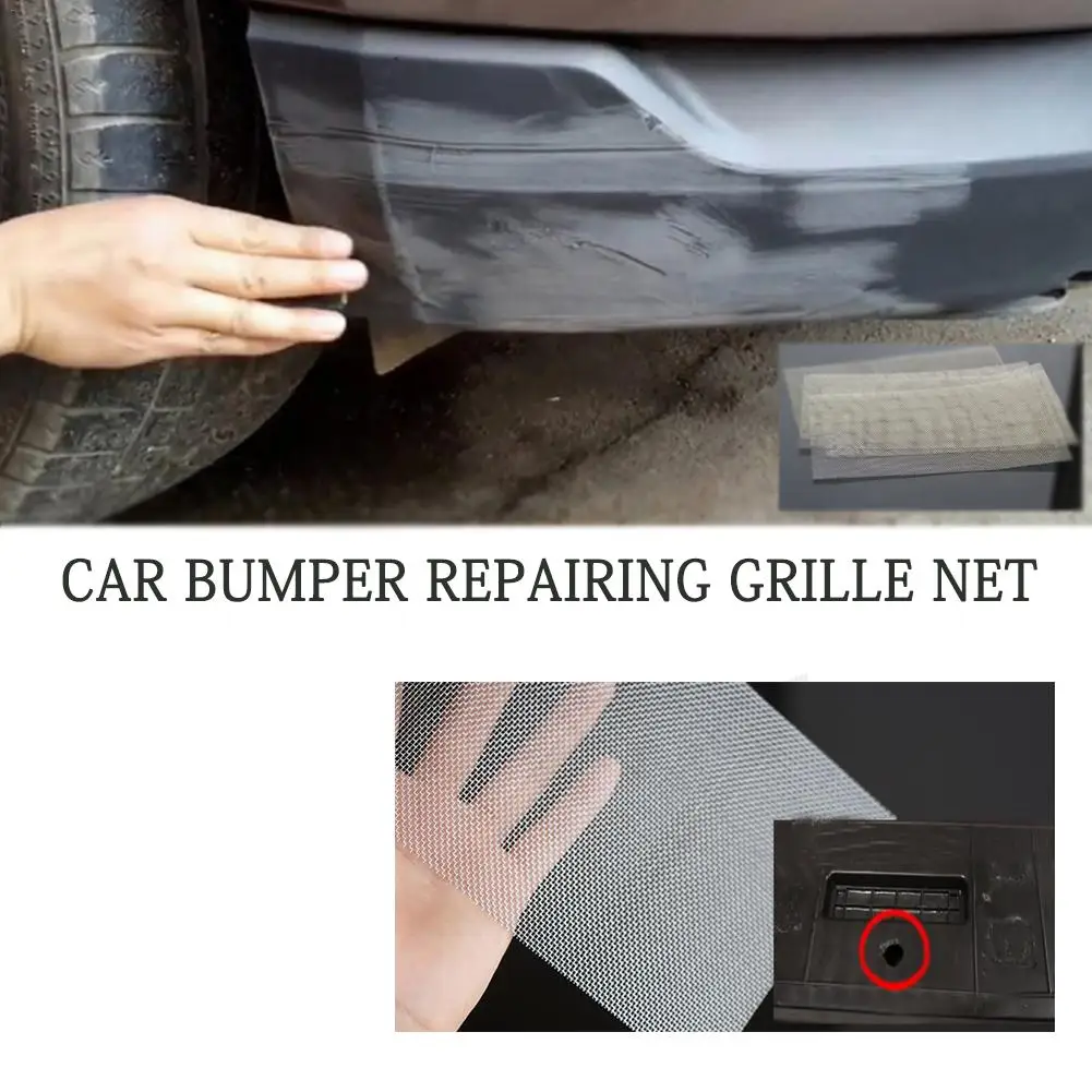 

Universal Repairing Panels Fix Stainless Steel Car Bumper Grille Net Panels Glue Plastic Repair Fix Crack Hole Repairing Net