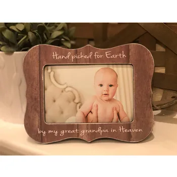 

Customized engraved New Baby Picture frame, Grandparents laser cut 4x6 photo Frames, Baby Shower Gift, Pregnant Baby Ultrasound