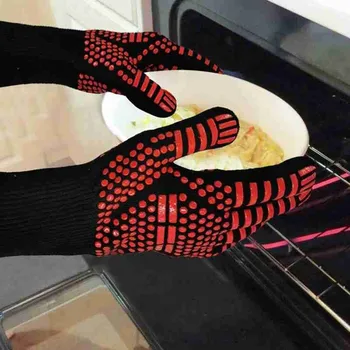 

1pc BBQ Grilling Cooking Gloves Extreme Heat Resistant Oven Welding Gloves For Barbecue Kitchen Heat Resistant Tools Hot Sale