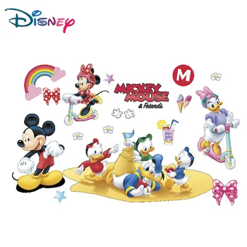 

Disney Kids DIY Sticker Mickey Puzzle Children's Room Decoration Minnie Daisy Stickers Cartoon Autocollant Enfant Donald Duck