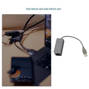 

USB to LAN Adapter Ethernet Network Card Cable RJ45 for Console for Nintend for Wii U Network USB cable network card