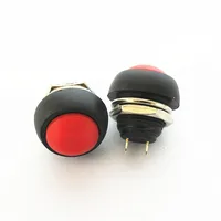 6PCS Small Button Switch Waterproof Switch Self-reset PBS-33B 12MM Red Lock-free Switch 6 Colors - Image 4