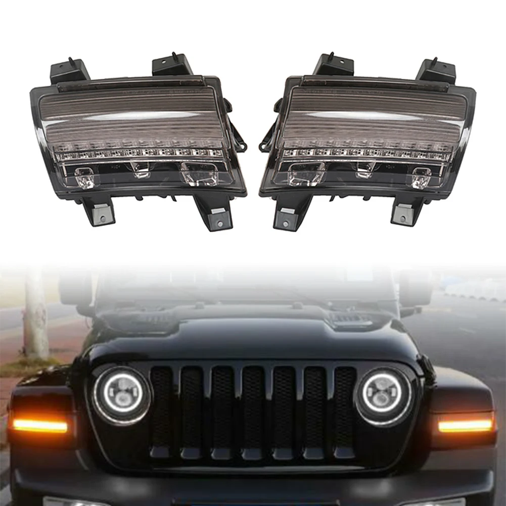 

2pcs Car Wheel Eyebrow Streamer LED Light Left & Right Turn Signal Lamp For Jeep wrangler JL 2018 2019 2020
