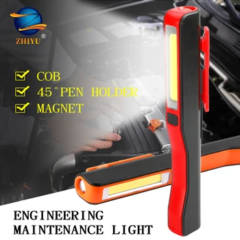 

Rechargeable LED Flashlight Handheld Work Light,Portable COB Flood Light/Inspection Lamp,Powered By Aaa Battery or Usb Charging