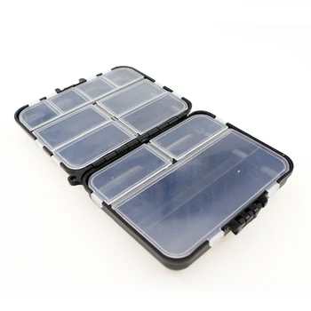 Double Sided Folding Fishing Tackle Box Multi Compartment 1