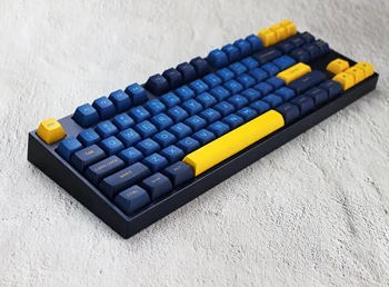 MP Midnight blue&DOLCH 166 KEYS OSA PBT DOUBLE SHOT Keycap FOR Cherry MX switch keycaps for Wired USB Mechanical Gaming keyboard pro wired rgb mechanical keyboard bluetooth wireless cherry switch gaming keyboard double shot backlit keycaps for gamer