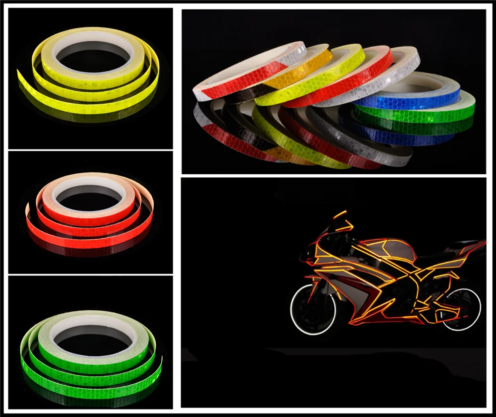 Motorcycle accessories bicycle car reflective tape sticker warning strip for HONDA CB190R VT1100 GROM MSX125 Honda XADV 750 X-11
