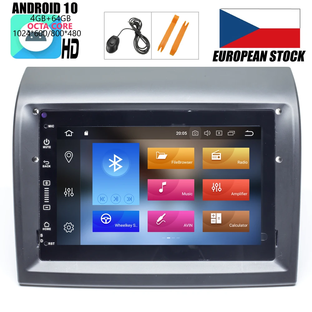 Автомобильный DVD плеер HIRIOT с GPS навигацией Android 10 4 Гб + 64 ГБ для Fiat Ducato 2006 CITROEN Jumper