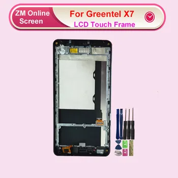 

For Greentel X7 LCD Display With Touch Screen With Frame Digitizer Assembly Replacement +Tools+3M Sticker