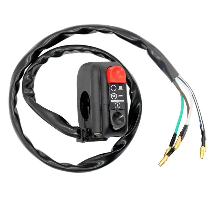 

VODOOL Universal 7/8in Handlebar Motorcycle Motorbike ATV Scooter Start Kill On/Off Button Switch Adapter LED Headlight Switchs