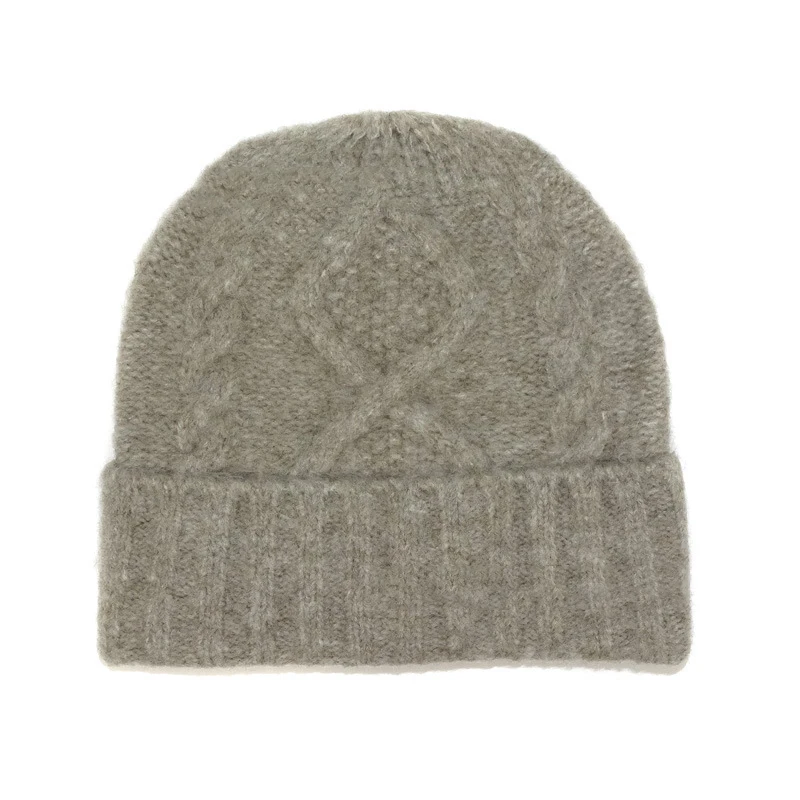 

Women Beanie Winter Hat Wool Knit Warm Brim Autumn Skiing Casual Accessory Headwear Female