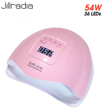 

Jillradia SUN X5 Plus UV Lamp 54W Nail Dryer Drying All Gel Lacquer LED Nail Ice Iamp With 36 PCS LEDs For DIY Manicure Tools