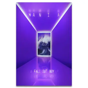 

Mania Fall Out Boy album Hot Album Wall Sticker Home Decoration Silk Art Poster