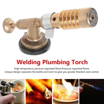 

Portable Gas Torch Flame Gun Blowtorch Copper Flame Butane gas-Burner Lighter Heating Welding For Outdoor Camping Spray Gun