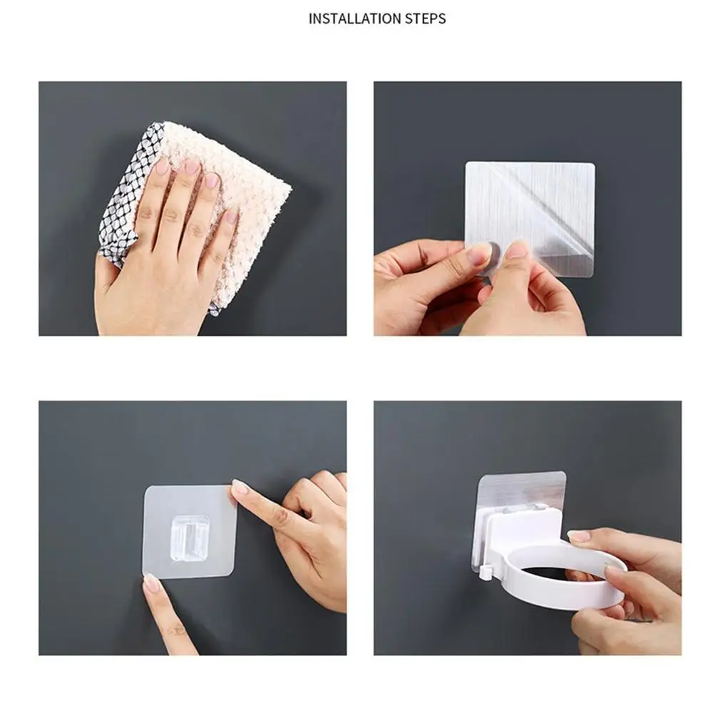 Hair Dryer Rack Home Bathroom Toilet Rack Drying Rack Storage Rack Free Punch Multi-Function Durable Wall Hanger