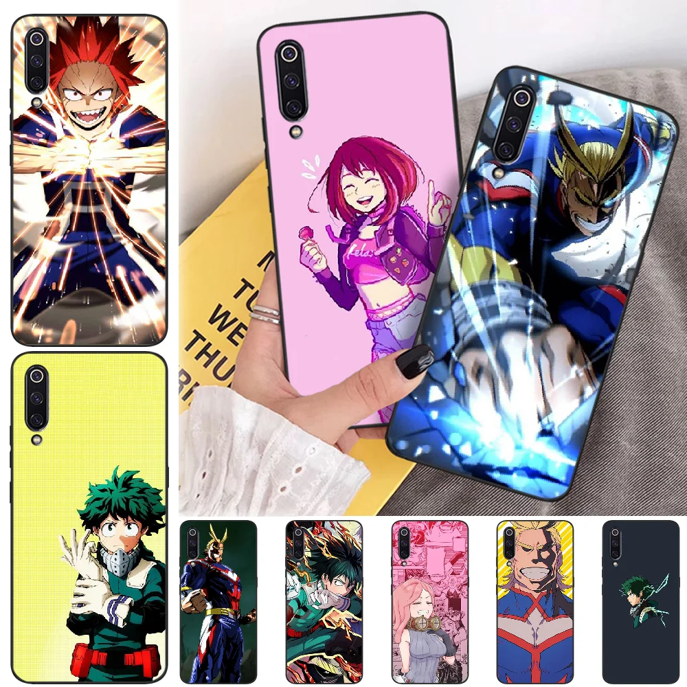 Viviana My Hero Academia Coque Black TPU Soft Rubber Phone Cover For Xiaomi mi 6 6plus a2 8 8se a2lite 8lite 9 9se mix2 | Мобильные