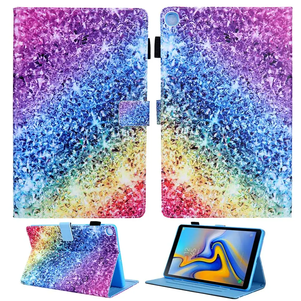 N18 Противоударный чехол с принтом для Samsung Galaxy Tab A 8," дюймов S-Pen SM-T290 SM-T295 чехол для планшета кожаный флип чехол-подставка - Цвет: N18