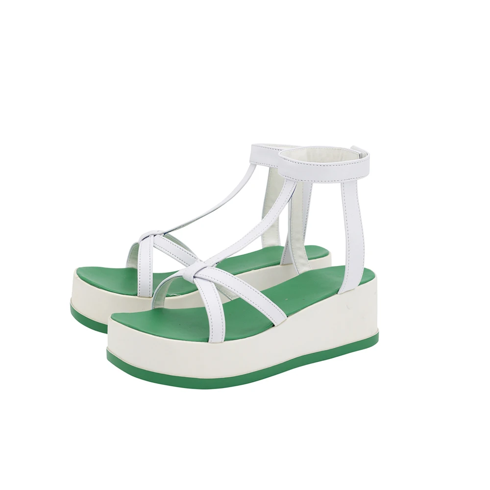 Fate Grand Order Okita Souji Swimsuit Green Sandals Custom Made (4)