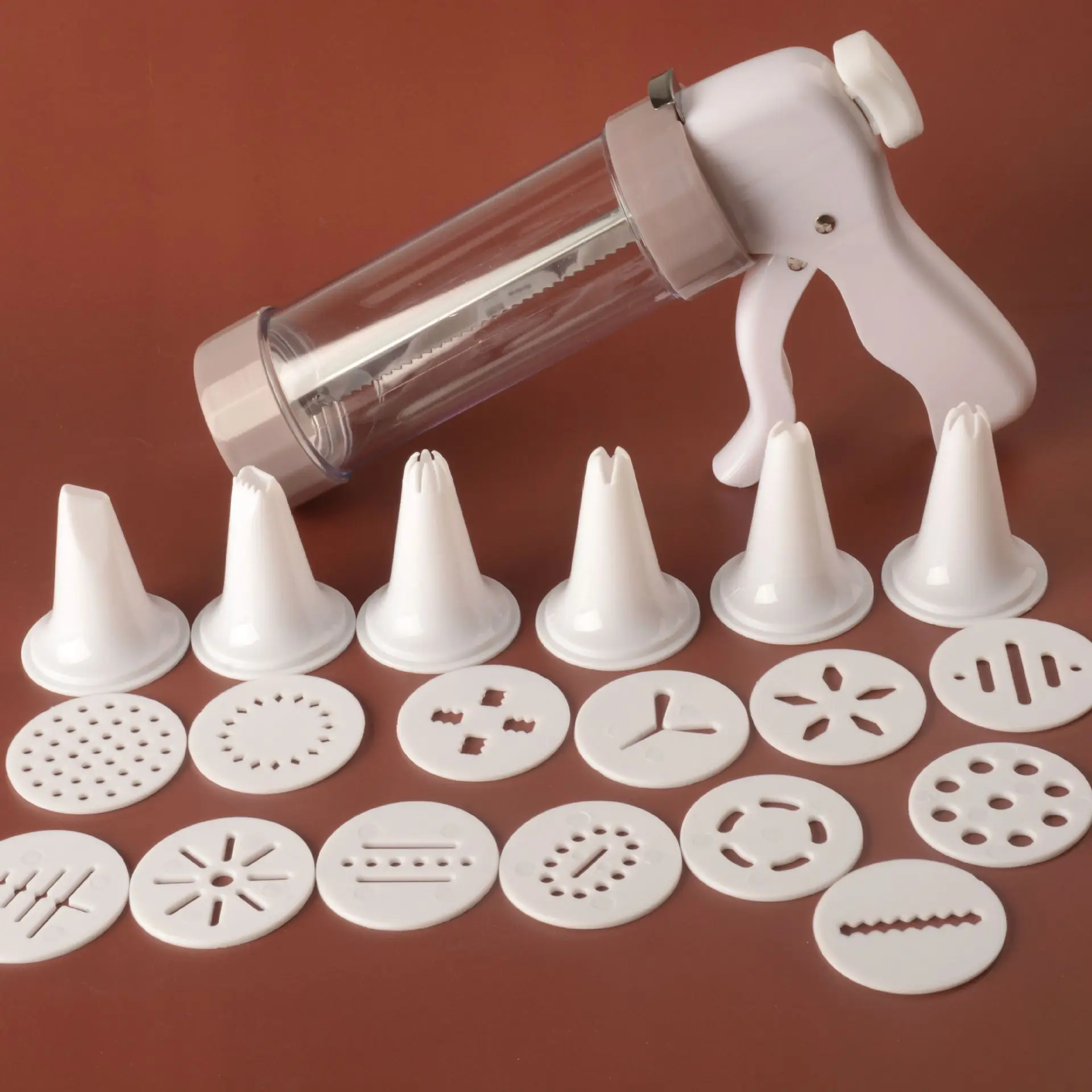 

20pcs Cookie Press Kit Cookie Press Making Gun Biscuits Cake Mold Cookie Press Maker Machine Dessert Decoration