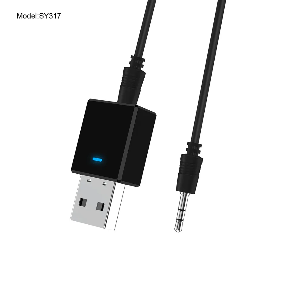 VIKEFON Bluetooth приемник передатчик Bluetooth 5,0 ключ AUX RCA USB 3,5 мм разъем аудио беспроводной адаптер для ТВ ПК автомобильный комплект - Цвет: with 3.5mm jack