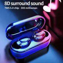 V2 TWS Mini High Quality Bluetooth 5 0 Wireless Earbuds Earphone Sports Stereo Music Headset With Mic Charging Box For all Phone
