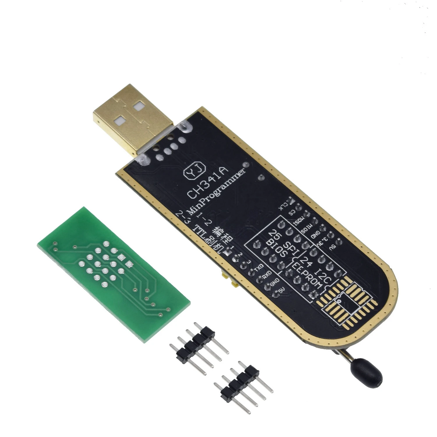 TZT CH341A 24 25 серии EEPROM флэш-память биос USB программист модуль+ SOIC8 SOP8 тестовый зажим для EEPROM 93CXX/25CXX/24CXX