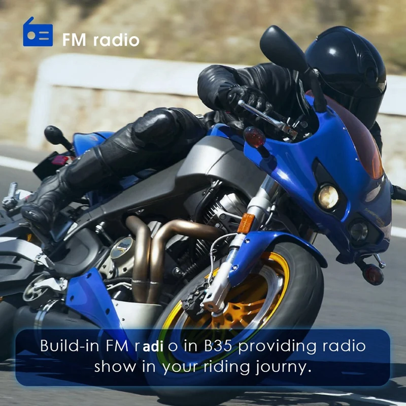 Qtb35 черный водонепроницаемый Ip54 мотоциклетный шлем беспроводной Bluetooth гарнитуры для верховой езды Handsfree Fm Радио стерео Mp3 наушники легко