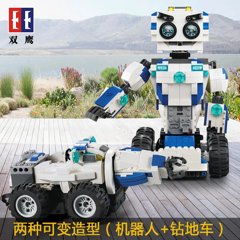 

Double e Click 51028 Science And Technology Series Electric Remote Control Space Robot Children'S Educational Assembled Building