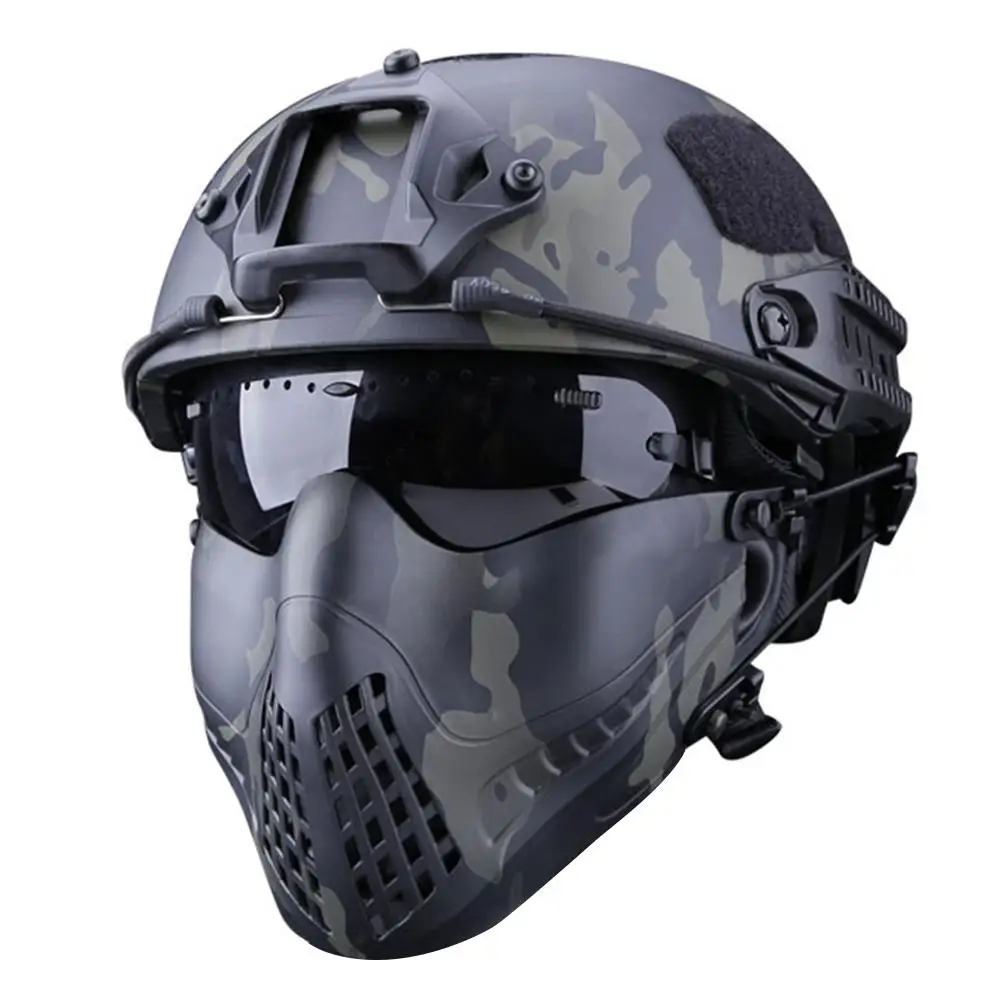 Углеродное волокно страйкбол Пейнтбол Охота тактический бой Половина лица Военная военная игра защитные маски для лица
