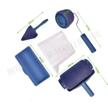 Многофункциональная синяя губка для красок, набор кистей для роликов