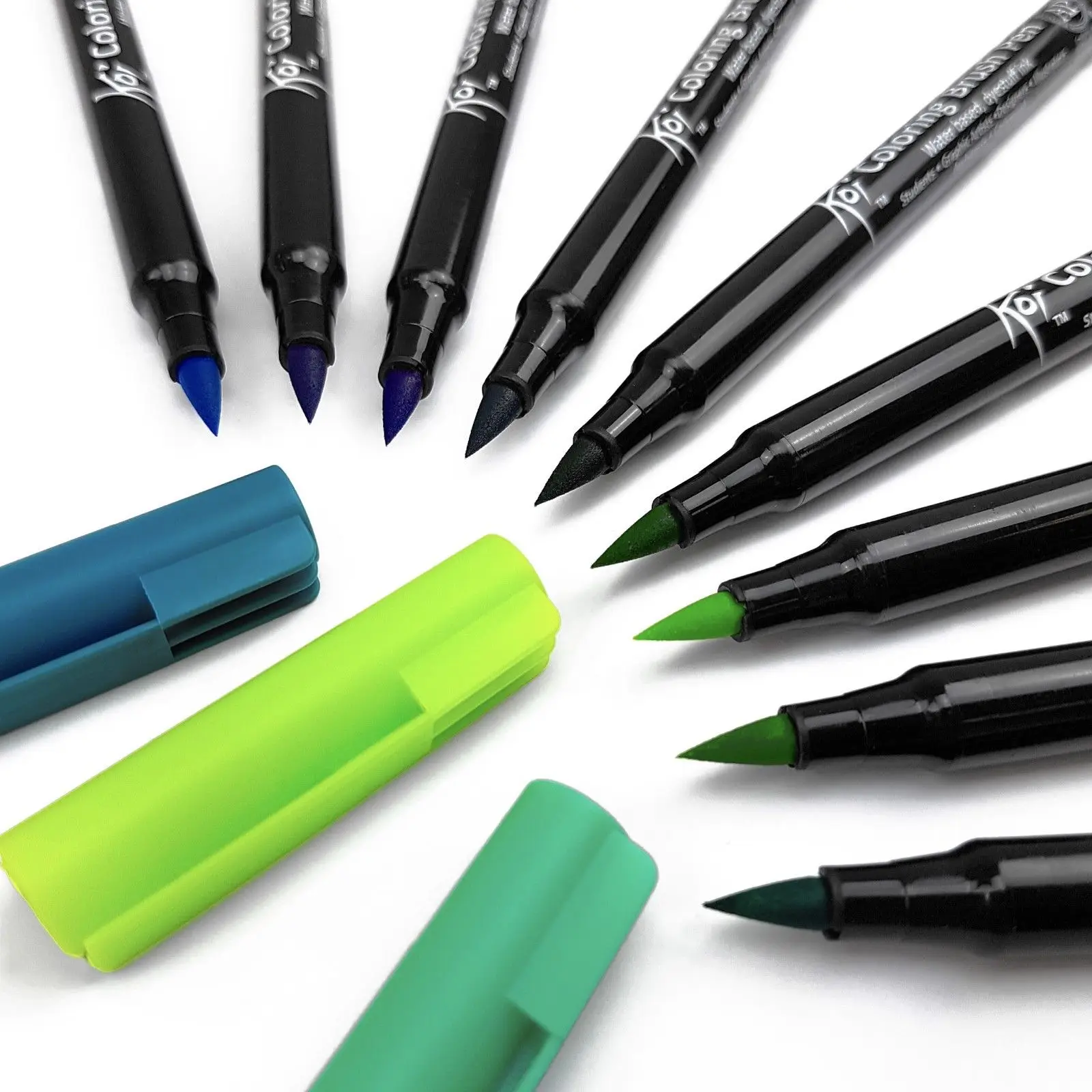 Sakura Koi Brush Pens Watercolor Soft Markers Lettering Pens Japan 49 Colors 1